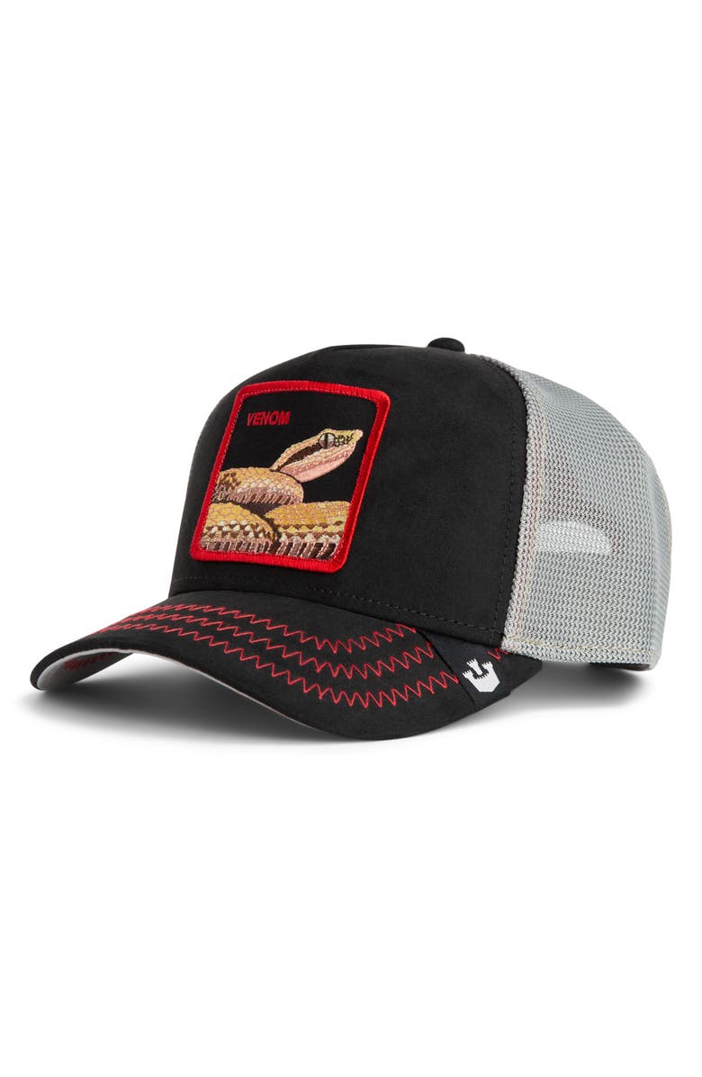 Goorin Bros. Issues Snake Patch Trucker Hat, Alternate, color,