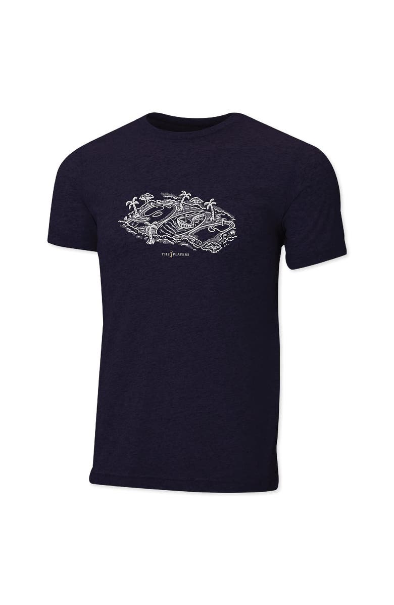 AHEAD Men's Ahead Navy THE PLAYERS Course Instant Classic Tri-Blend T-Shirt, Alternate, color, Navy