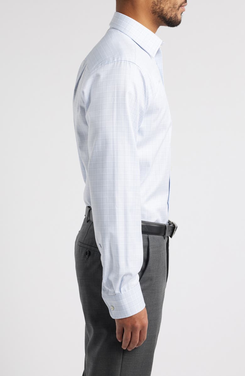 David Donahue Trim Fit Check Cotton Dress Shirt, Alternate, color,