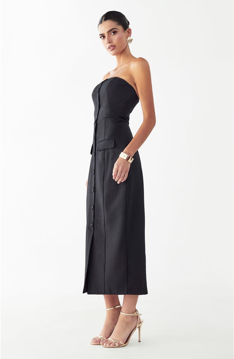 WILLA Vale Midi Dress, Alternate, color, Black