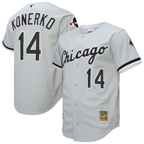Men's Mitchell & Ness Paul Konerko Gray Chicago White Sox 2005 Throwback Authentic Jersey