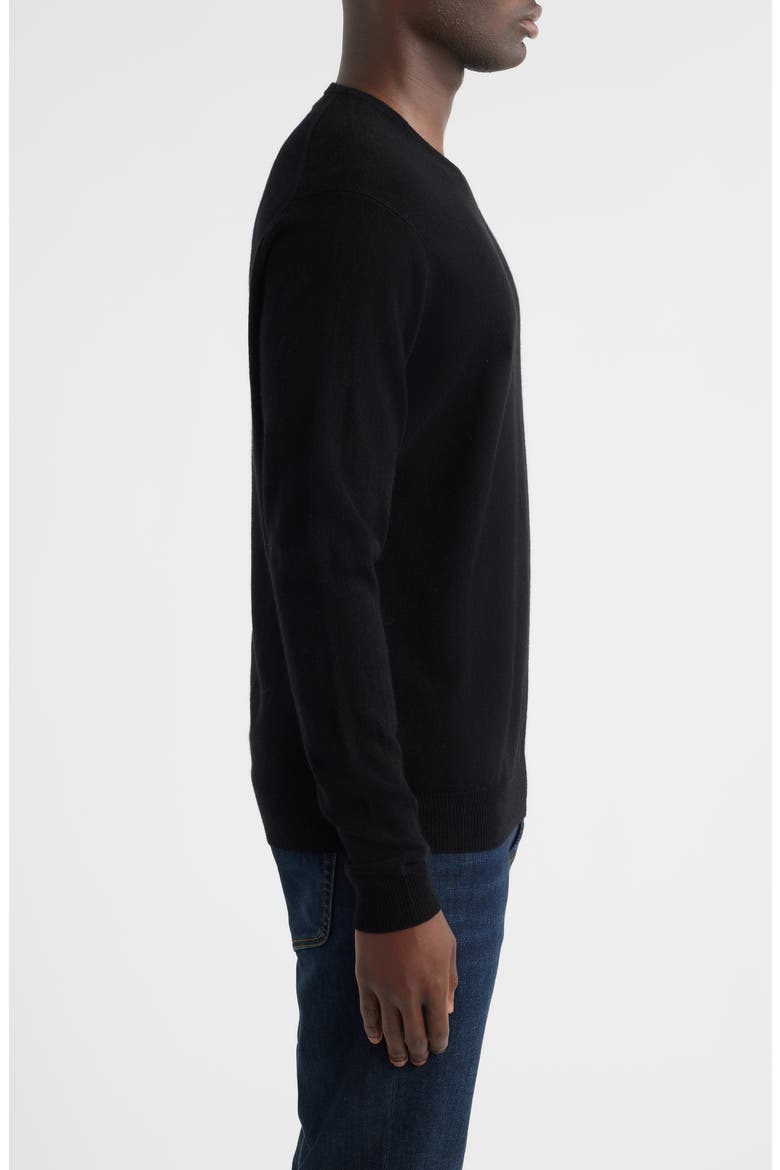 Crown Heritage Cashmere V-Neck Sweater, Alternate, color, BLACK