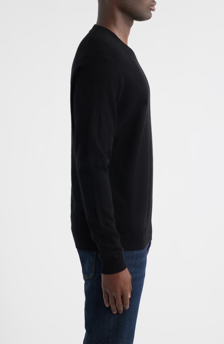 Peter Millar Crown Heritage Cashmere V-Neck Sweater, Alternate, color, Black