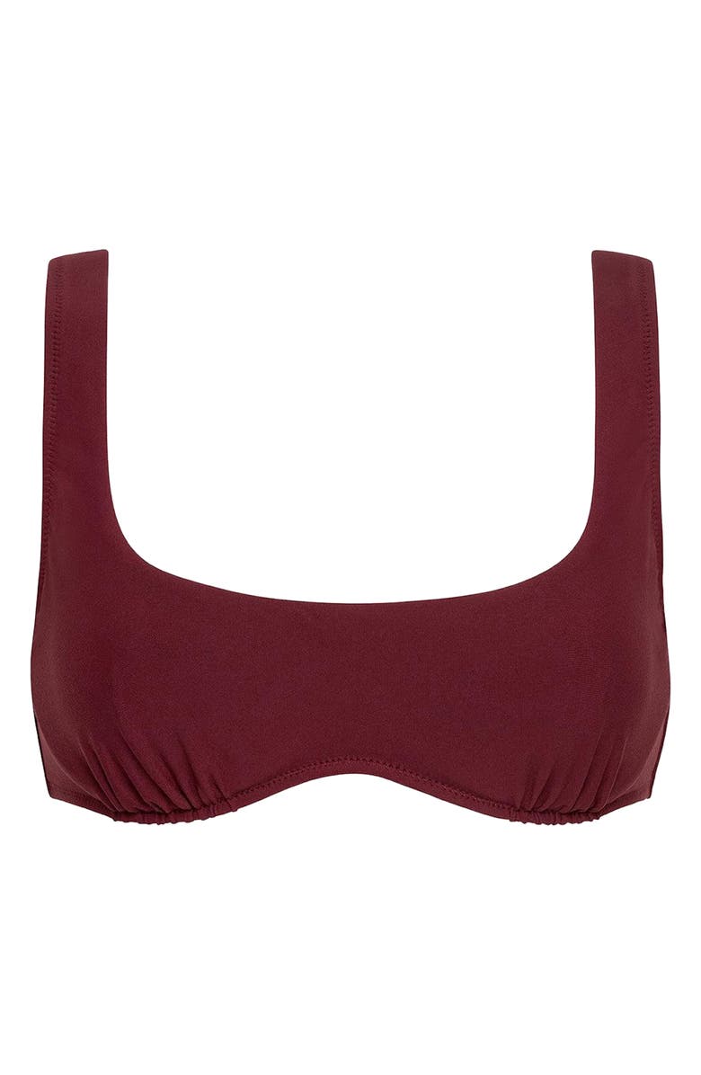 MONTCE Kaia Sport Bikini Top, Alternate, color, Maroon