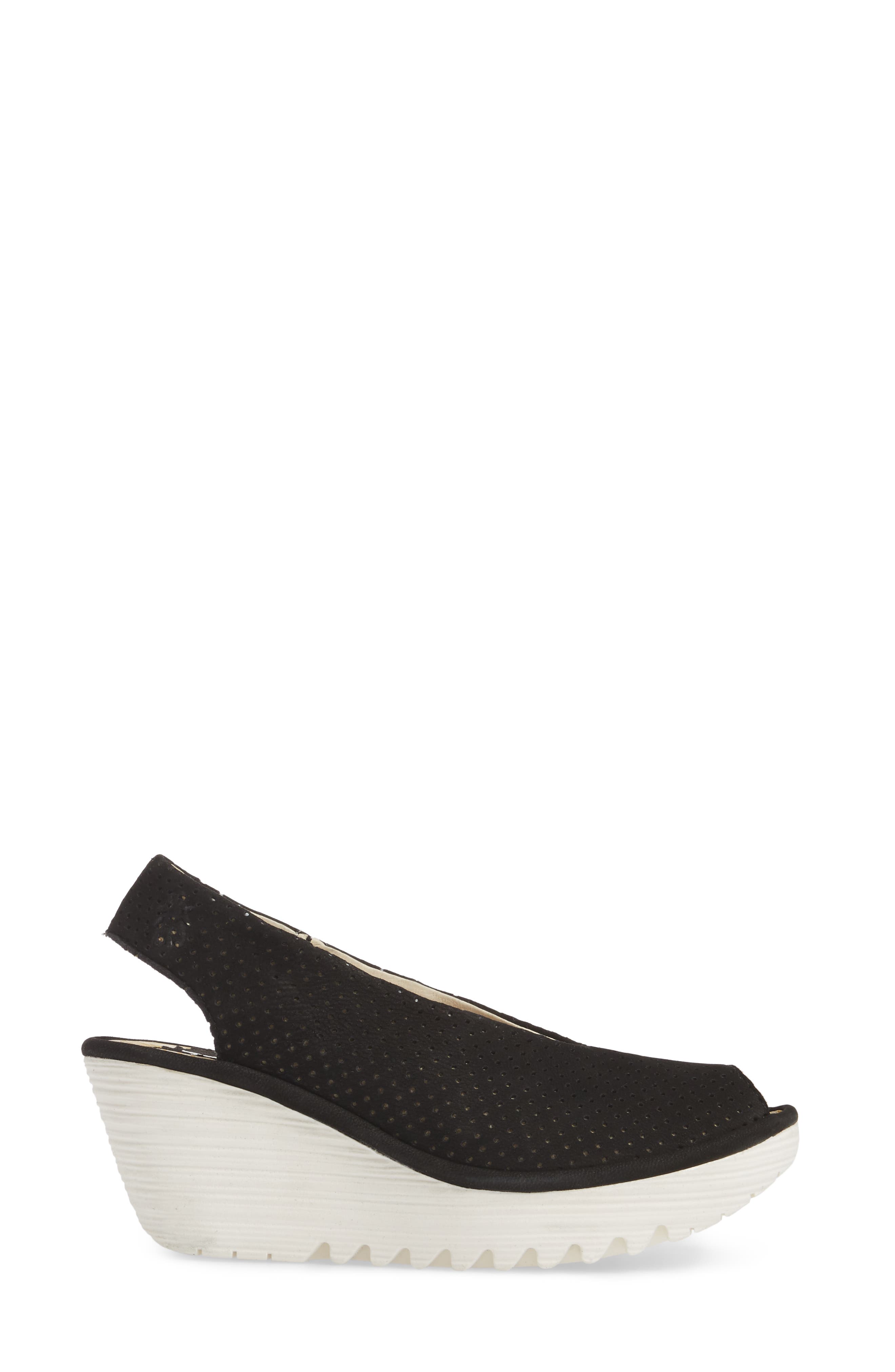 Fly London Yazu Wedge Sandal, Alternate, color, 