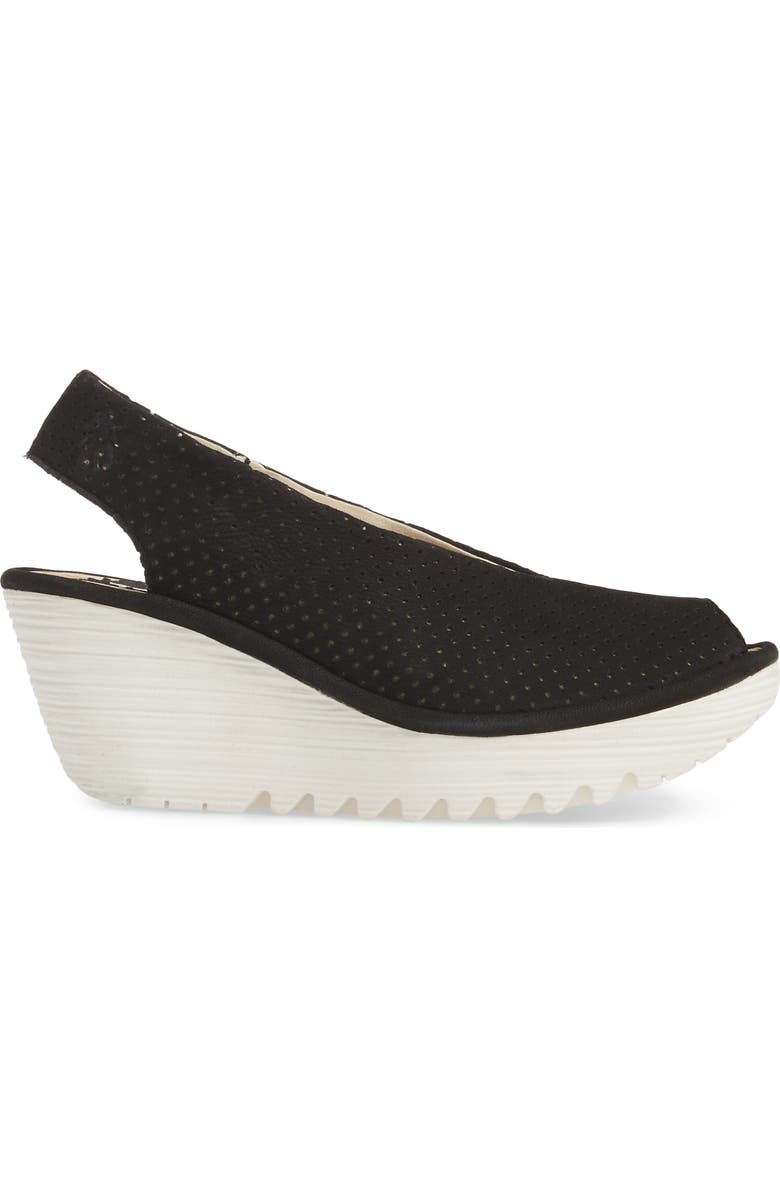 Fly London Yazu Wedge Sandal, Alternate, color,