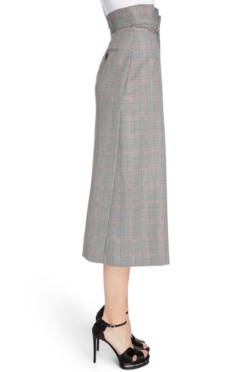 McQueen Alexander McQueen Prince of Wales Check Midi Skirt, Alternate, color,