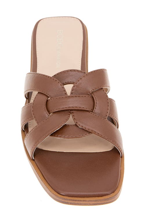 Bcbgeneration Women's Meltem Open Toe Flat Sandals In Sugar Almond