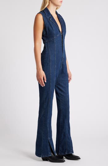 Ring the Alarm Denim Jumpsuit