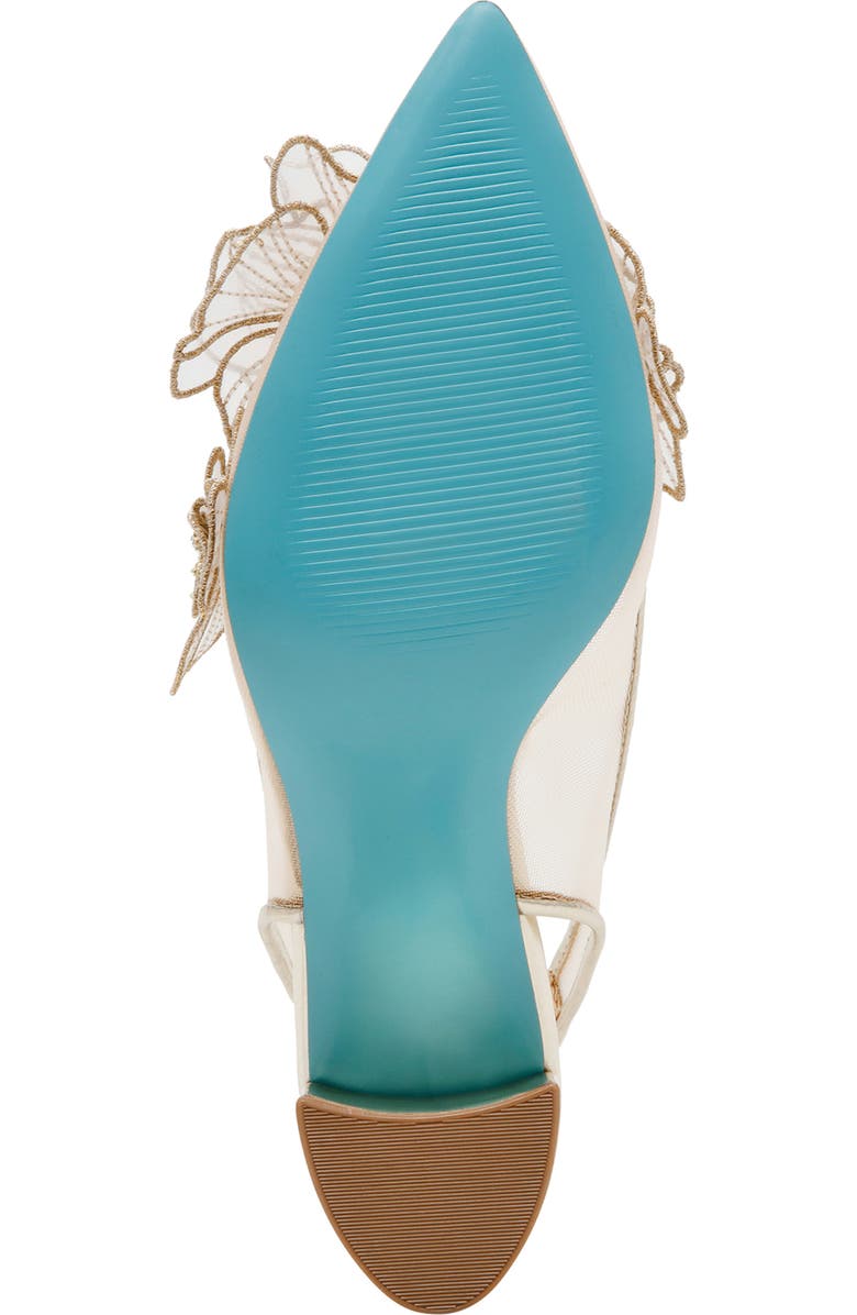 Betsey Johnson Petra Slingback Pointed Toe Pump, Alternate, color, Gold