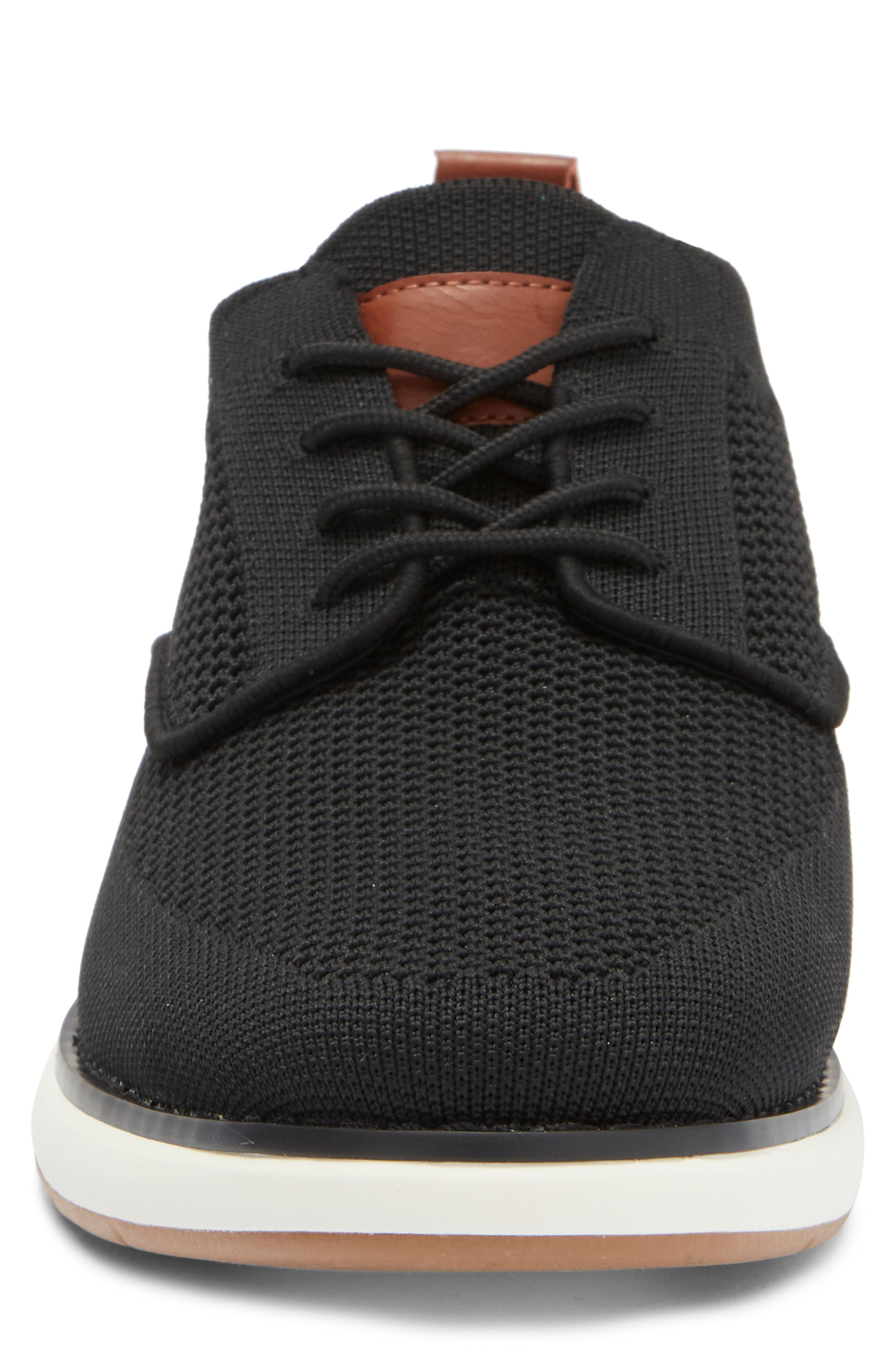 NORDSTROM RACK Milo Hybrid Knit Sneaker Derby, Alternate, color, Black