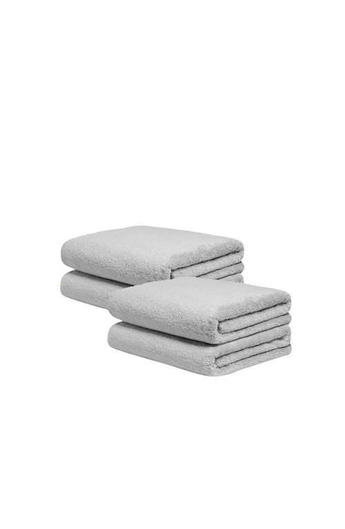 Italic Serene Ultraplush Collection Bath Essentials- Bath Towel 4 Pack In Gray