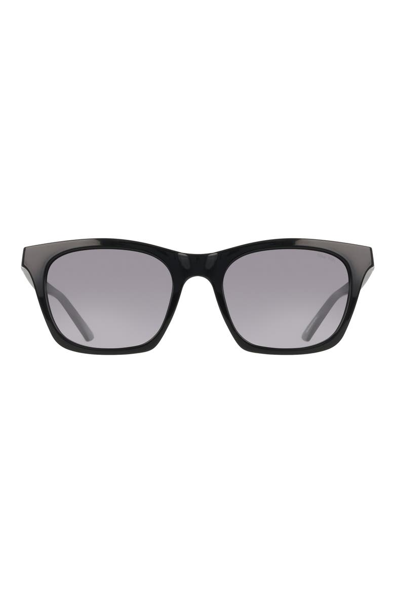 Vital Flow 53mm Gradient Tea Cup Sunglasses, Main, color, BLACK / SMOKE GRADIENT