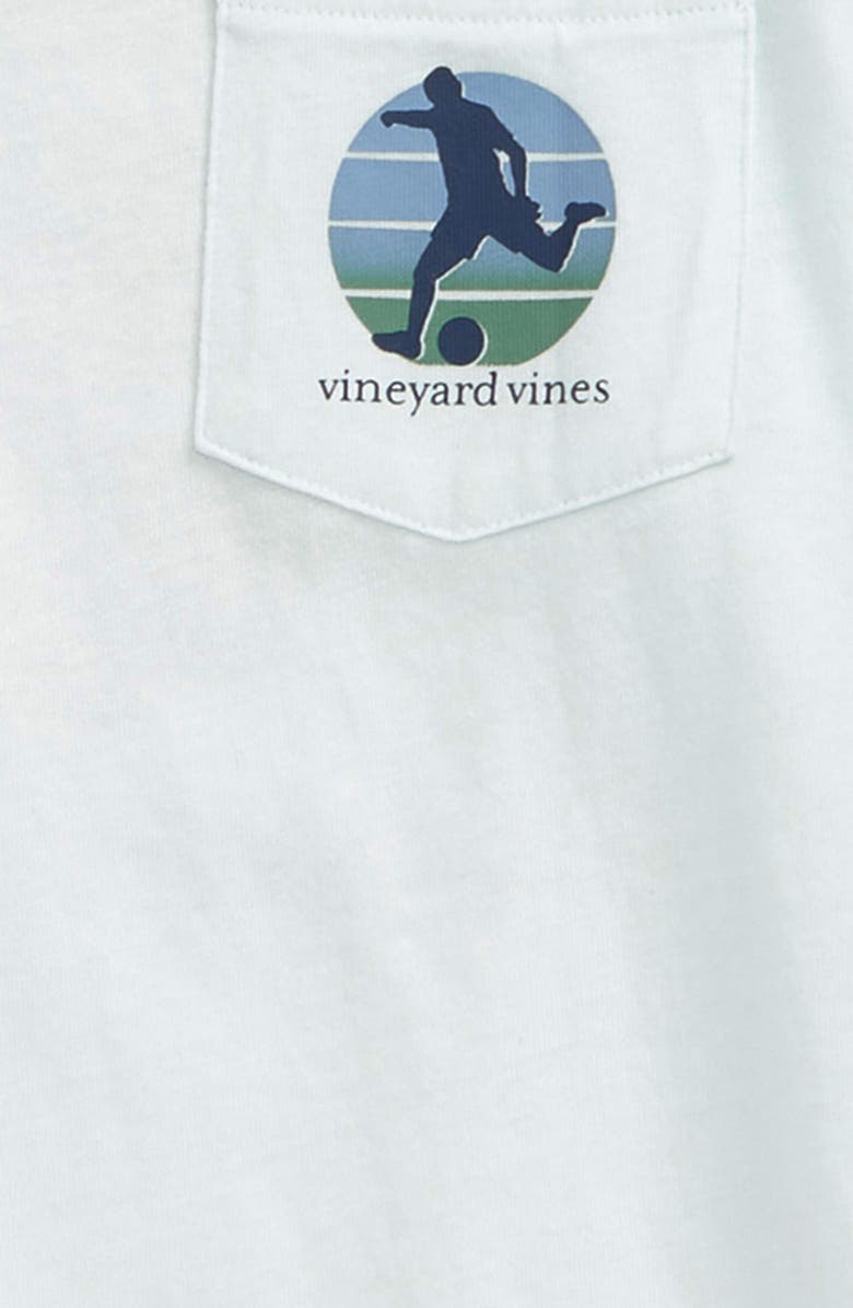 vineyard vines Kids' Soccer Kick Long Sleeve Pocket Graphic Tee, Alternate, color, 