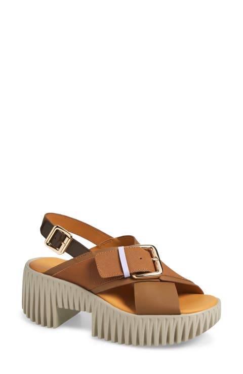 Plia Juno Platform Slingback Sandal (Women)