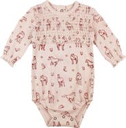 L'ovedbaby Organic Smocked Bodysuit