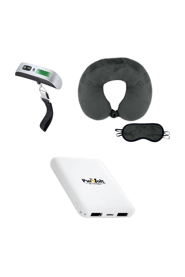 Luggage Scale, Travel Pillow & Power Bank, Main, color, Multicolor
