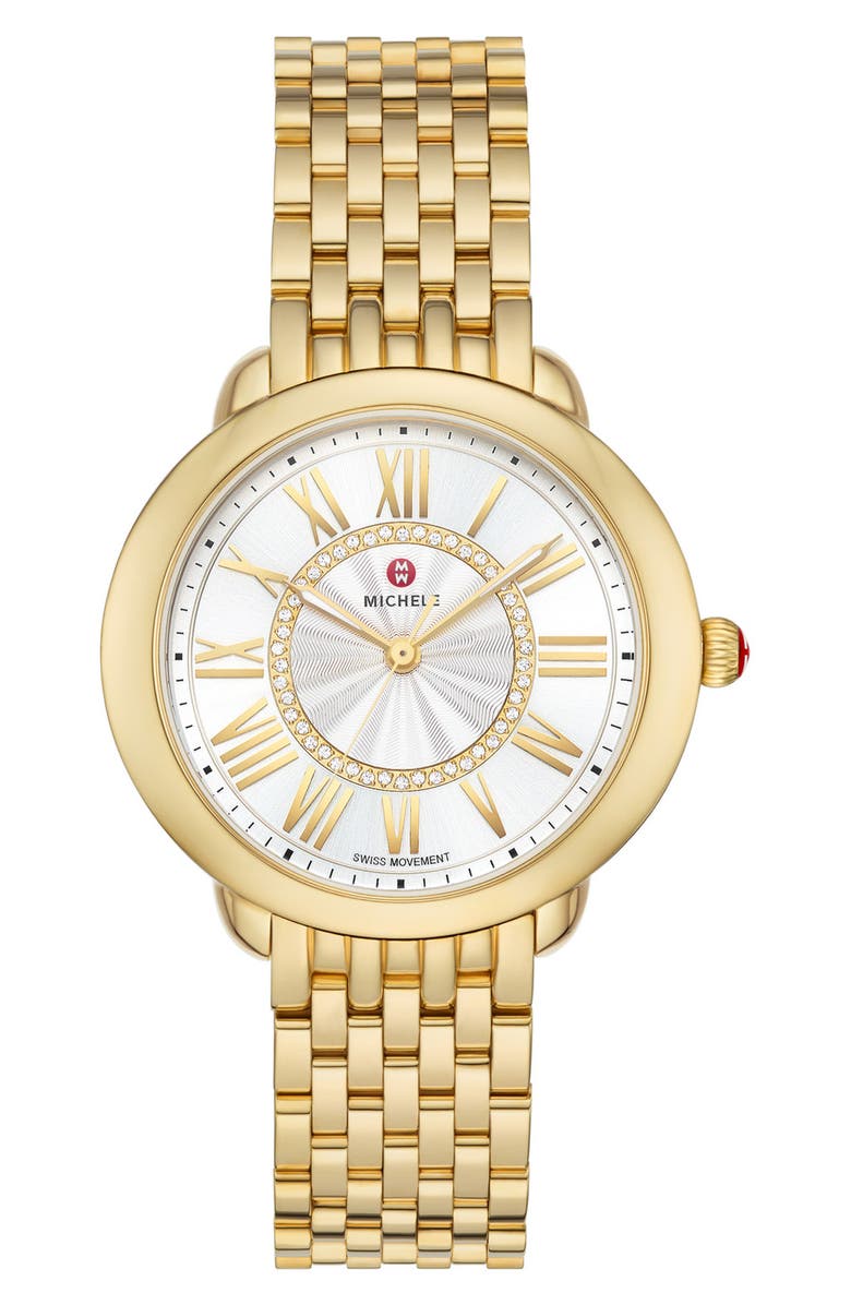 MICHELE Serein Mid Diamond Watch, 36mm, Main, color,