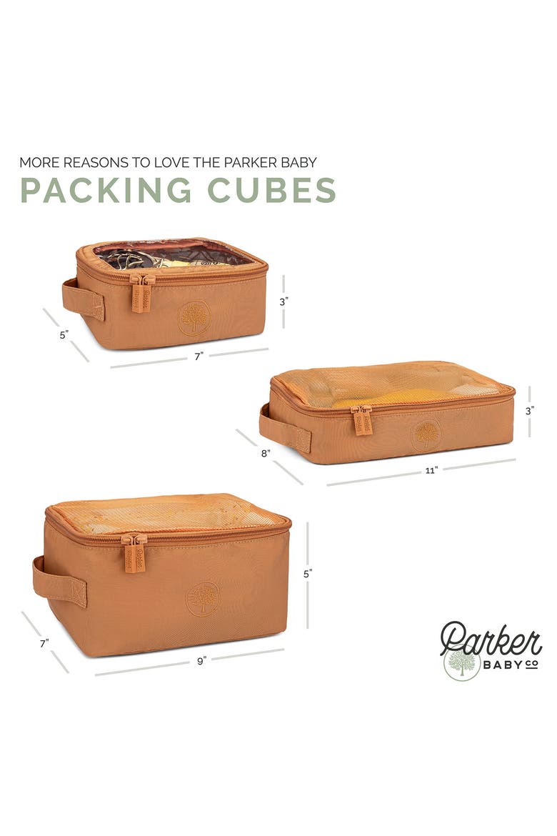 Packing Cube Set, Alternate, color, Mocha Checker