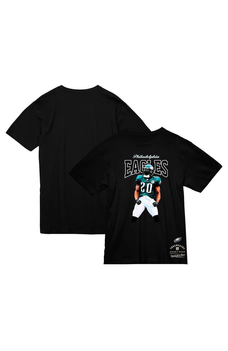 Mitchell & Ness Men's Mitchell & Ness Brian Dawkins Black Philadelphia Eagles Sideline Retired Player T-Shirt, Main, color, Black