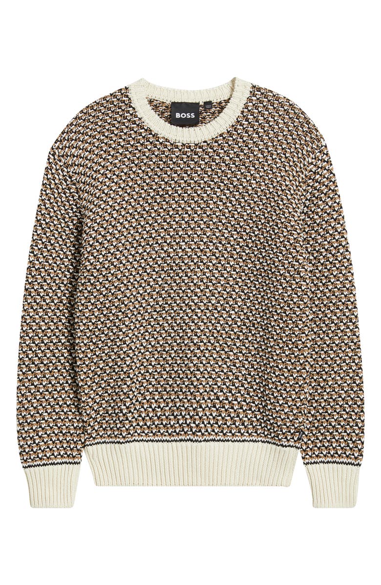 BOSS Imauro Cotton Sweater, Alternate, color, Open White