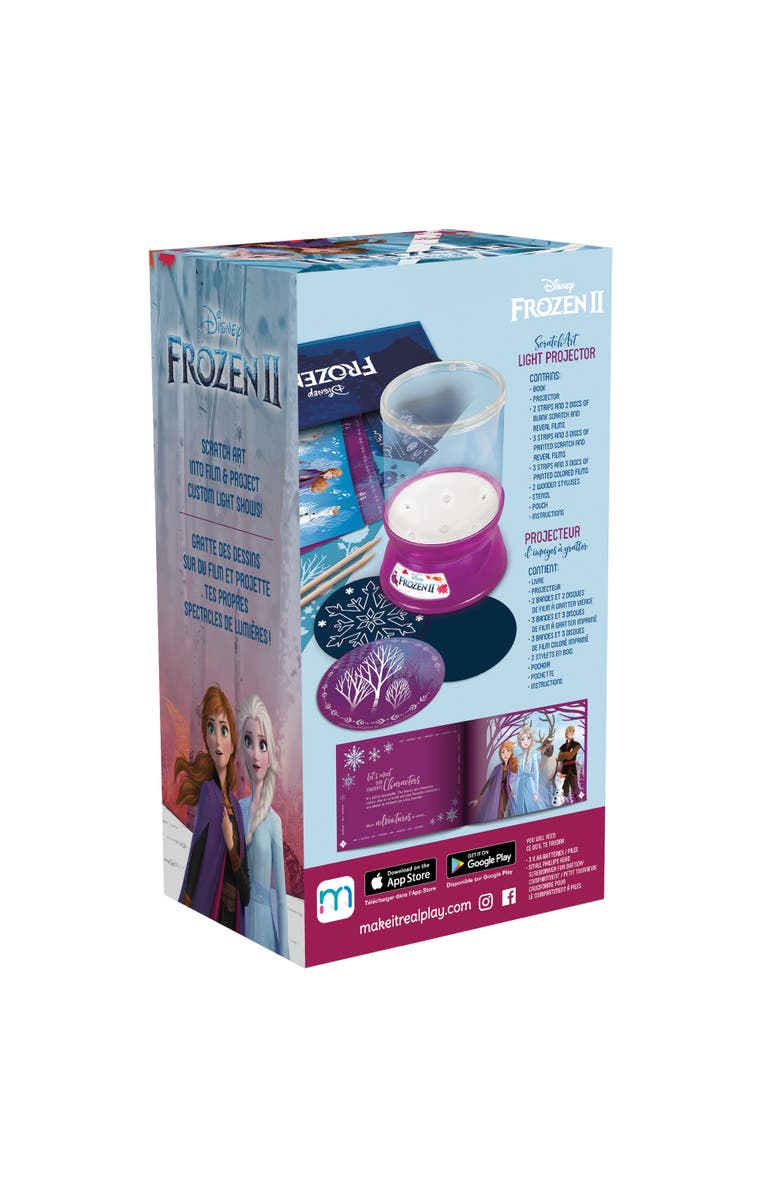 Disney Frozen 2 Make It Real Disney Frozen II Scratch Art Light Projector Kit, Alternate, color, Multicolored