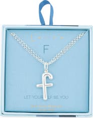 Leith Lowercase Initial Bubble Pendant Necklace