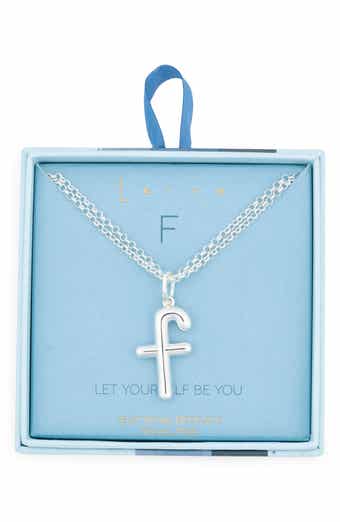 Leith Lowercase Initial Bubble Pendant Necklace