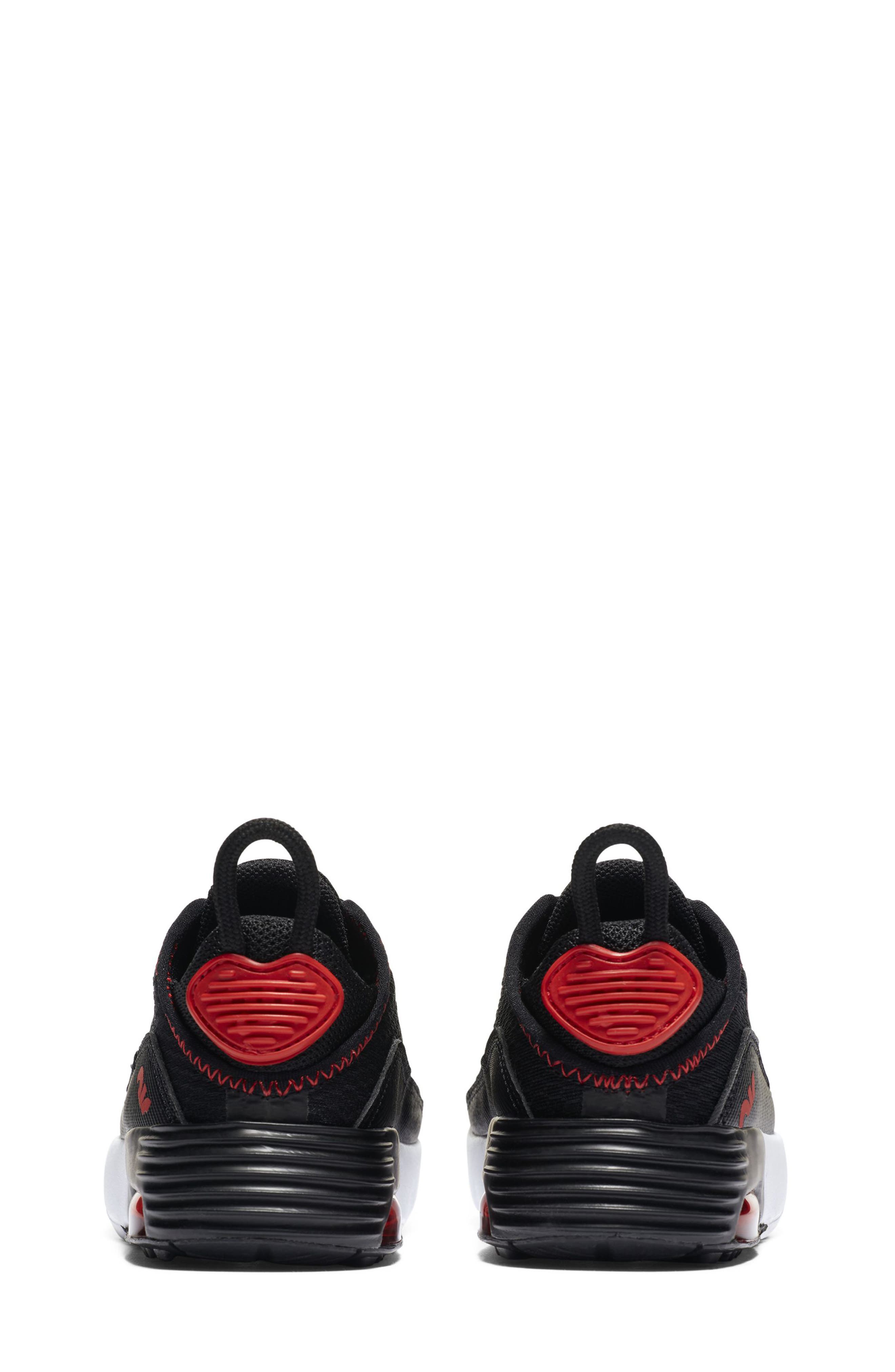 Kids' Air Max 2090 Sneaker, Alternate, color, BLACK/ CHILE RED/ BLACK