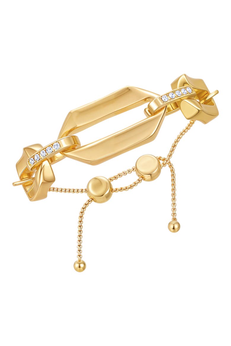 Chunky Link Slider Bracelet, Main, color, GOLD