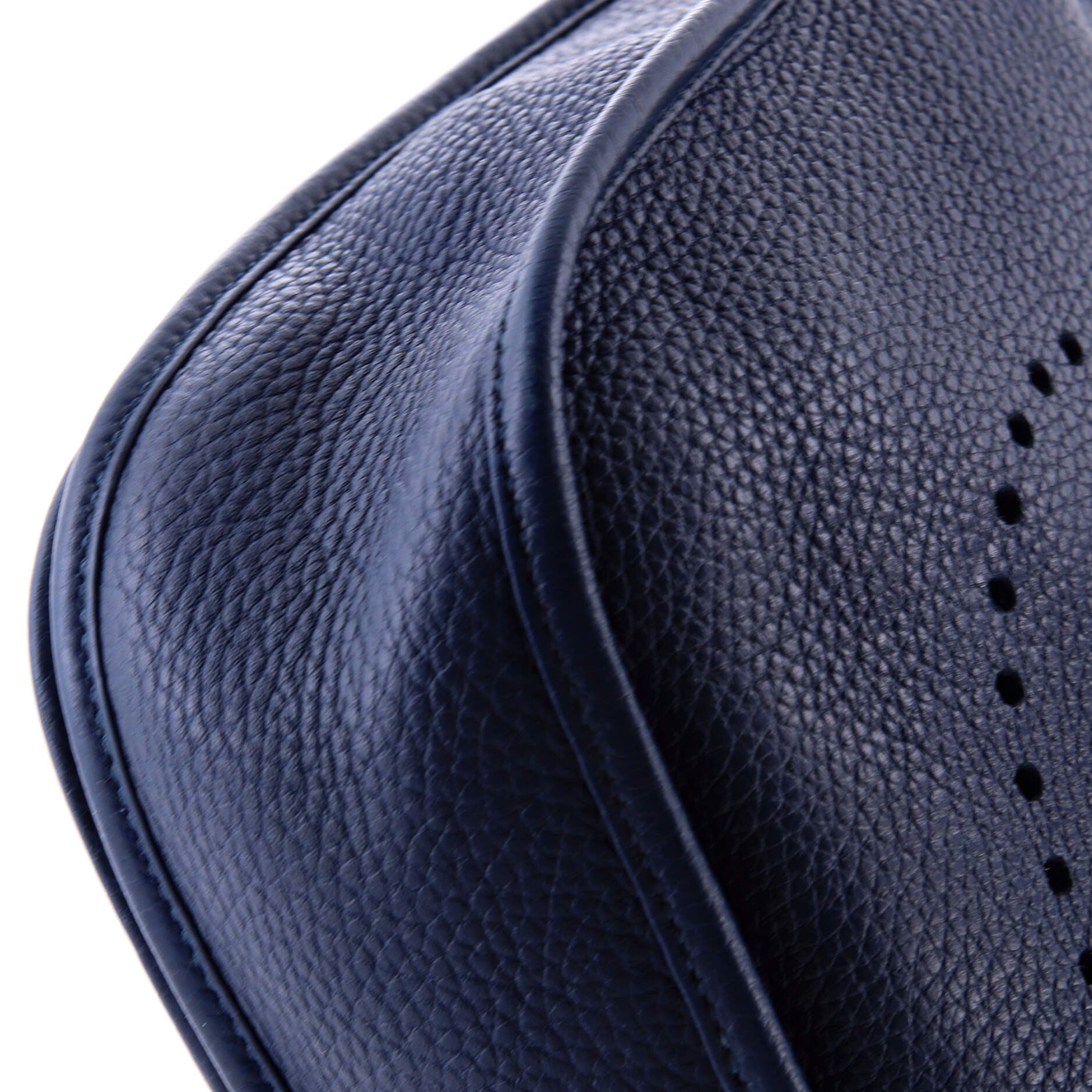 Pre-Owned Hermes Evelyne Bag Gen III Clemence PM, Alternate, color, Deep Blue