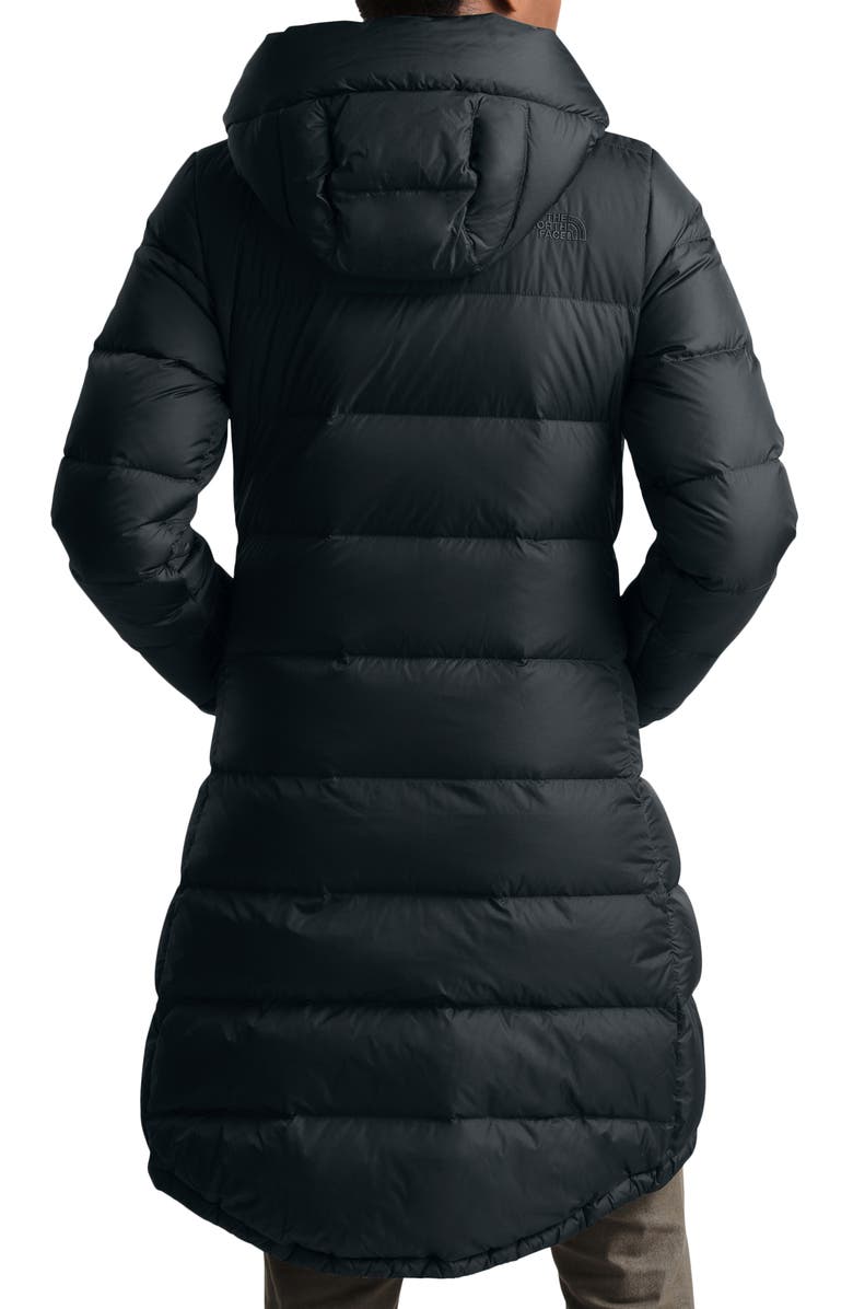 The North Face Metropolis III Water Repellent 550 Fill Power Down Hooded Parka, Alternate, color,