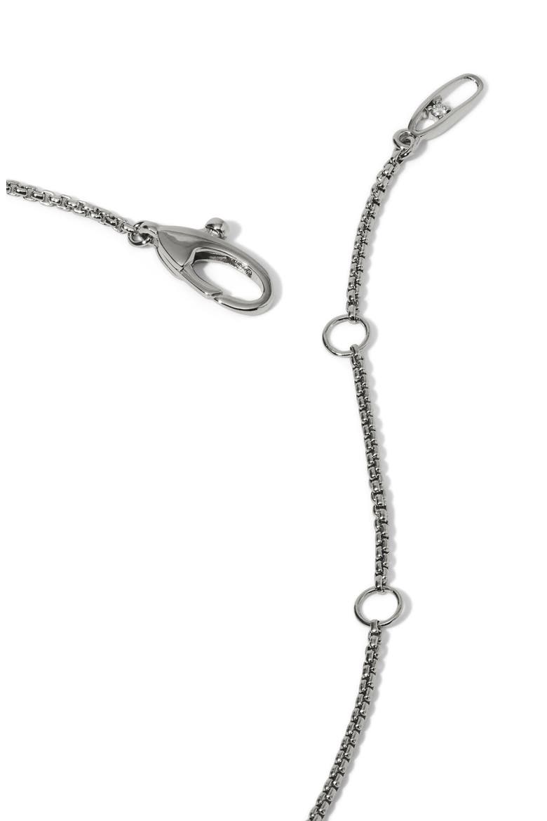 Lucia Teardrop Cubic Zirconia Pendant Necklace, Alternate, color, RHODIUM