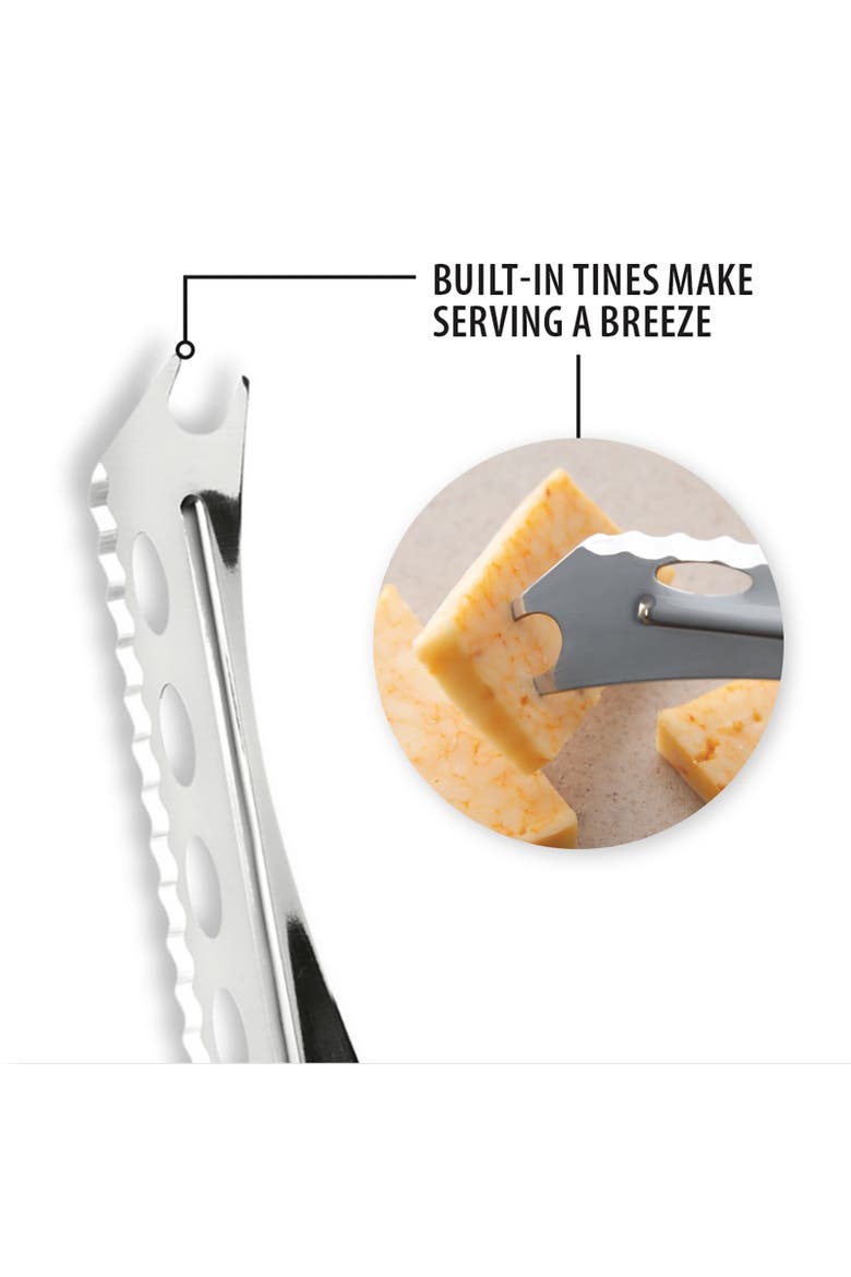 Cutlery 5.25-Inch Cheese Knife Serrated Stainless Steel Blade, Alternate, color, Silver