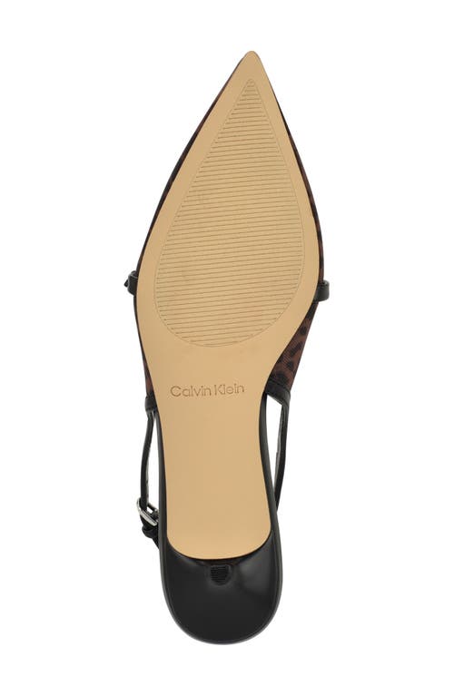 Calvin Klein Simira Kitten Heel Pump In Animal Print