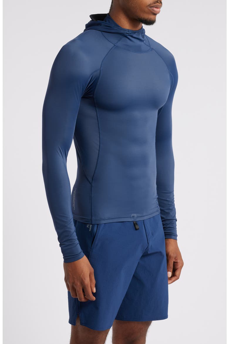 Long Sleeve Hooded Rashguard, Alternate, color, DARK NAVY
