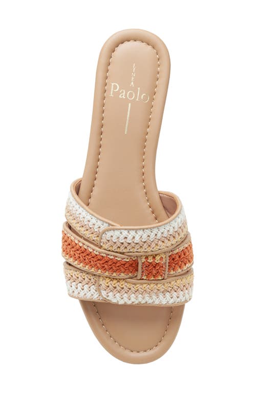 Linea Paolo Legacy Slide Sandal In Toffee
