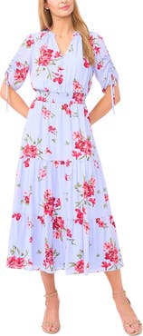 CeCe Floral Tiered Dress