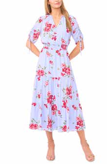 CeCe Floral Tiered Dress