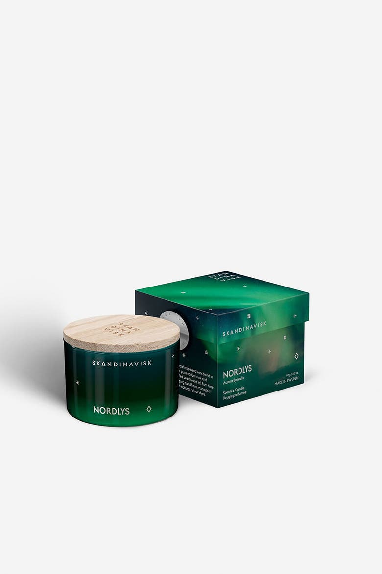 NORDLYS Scented Candle 90g, Alternate, color, Green