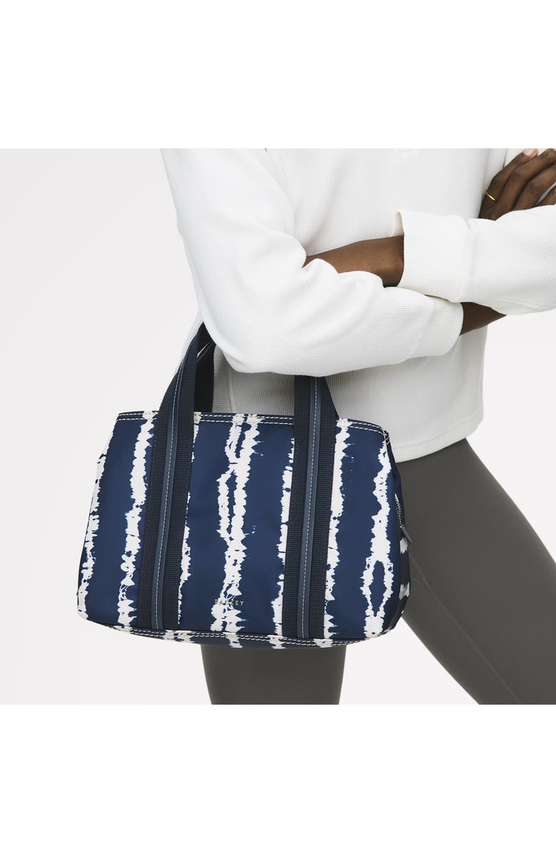 Radley Halley Row - Tie Dye Stripe Medium Ziptop Satchel Bag, Alternate, color, Naval