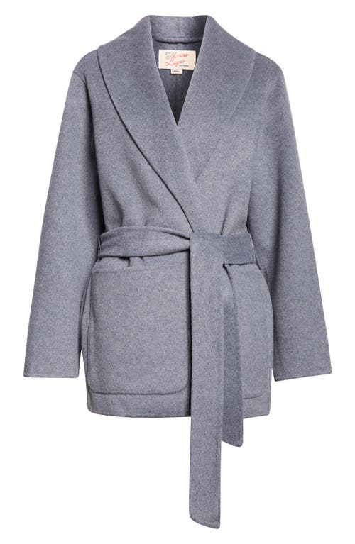 Marine Layer Colette Belted Wool Blend Jacket In Green