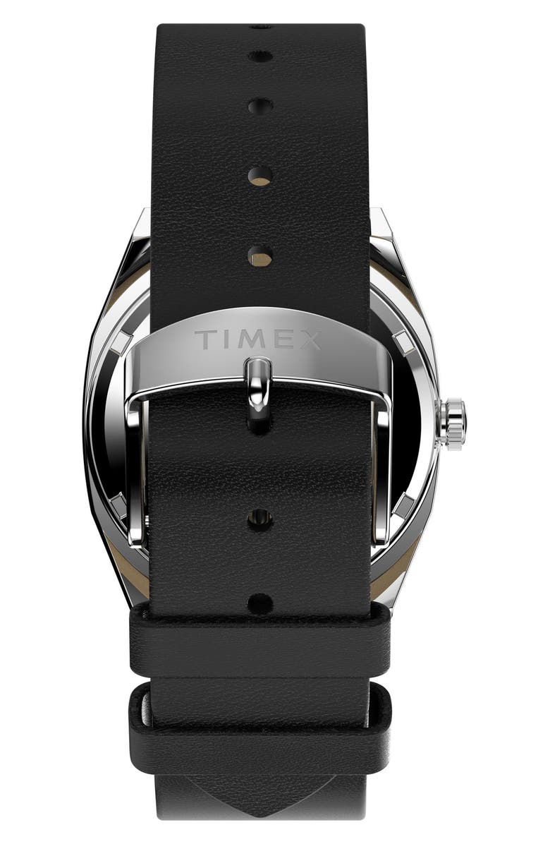 Timex<sup>®</sup> Automatic 1983 E-Line Reissue Leather Strap Watch, 34mm, Alternate, color, 