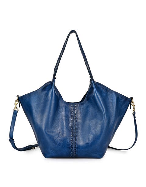 Wisteria Small Handwoven Leather Tote