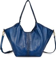 OLD TREND Wisteria Small Handwoven Leather Tote