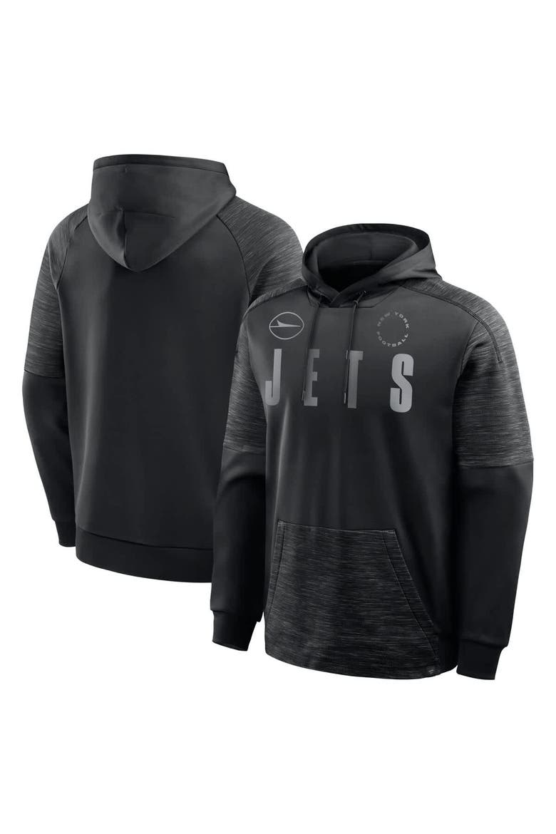 Men's Fanatics Black New York Jets Chip Shot Pullover Hoodie, Main, color, Black