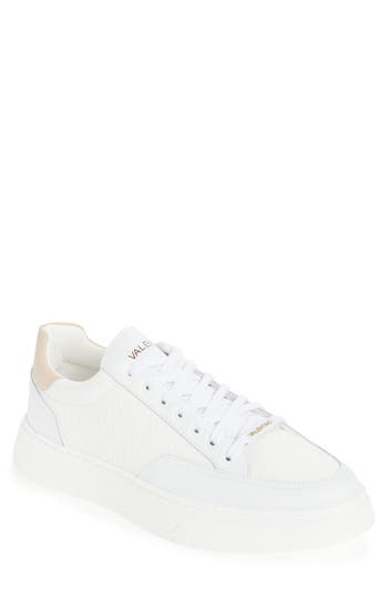Valentino By Mario Valentino Tommy Low Top Sneaker In Off White/beige
