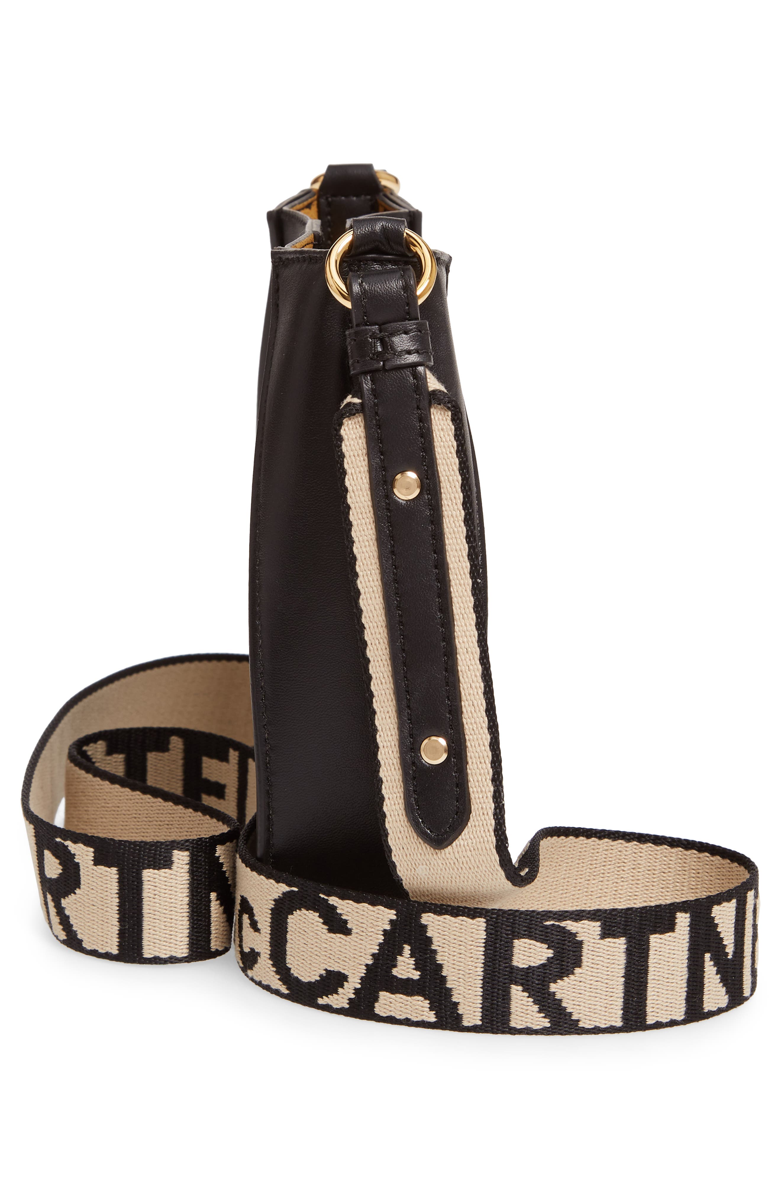 Stella McCartney Logo Alter Nappa Faux Leather Crossbody Bag, Alternate, color, 