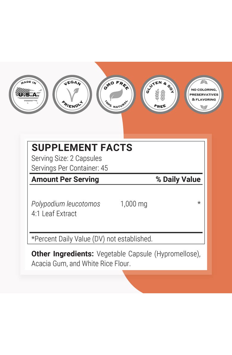 SuperSmart Polypodium Leucotomos Extract, Alternate, color, NO COLOR