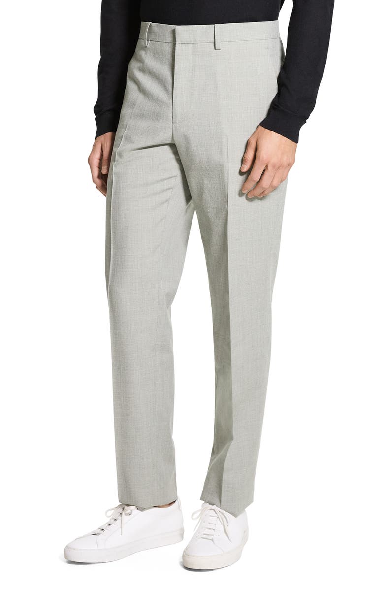 Theory Mayer Soft Tailored Straight Leg Dress Pants, Alternate, color, Greenstone